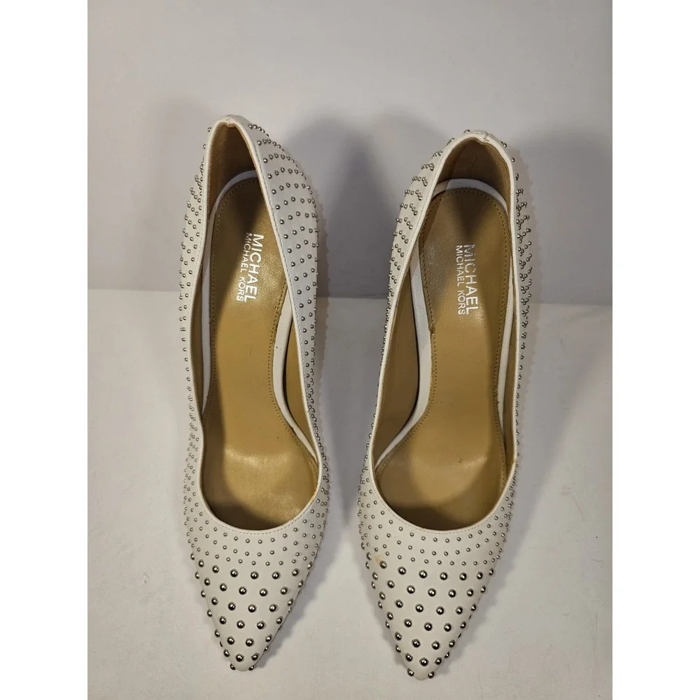 Michael‎ Kors Women's Leather Studded Mila Stilettos Size 7 Shoe